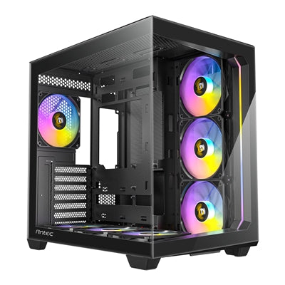 ANTEC Constellation C5 Black ARGB Case, 270' Full-view tempered glass, Dual Chamber, Support back-connect motherboards, 7 x ARGB PWM fans with built-in fan controller, ATX, Micro-ATX, ITX