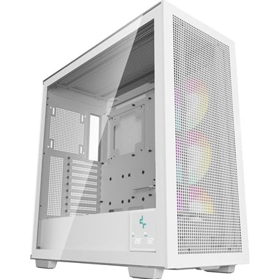 DeepCool Morpheus Case, Gaming, White, Full Tower, 4 x USB 3.0 / 1 x USB Type-C, Tempered Glass Side Window Panel, 1x 420mm ARGB side fan, Mini-ITX / M-ATX / ATX / E-ATX