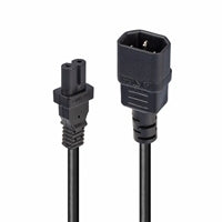 Lindy 1m IEC C14 to IEC C7 (Figure 8) Power Cable Black
