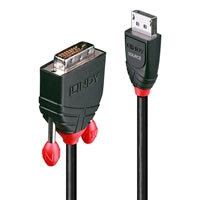 Lindy 2m DisplayPort to DVI-D Cable Black