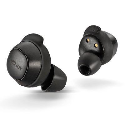 Lindy LTS-50 Wireless In-Ear Headphones, Up to 4 hours of high-performance playback over Bluetooth, and 16 hours total with the compact charging case.2 year warranty