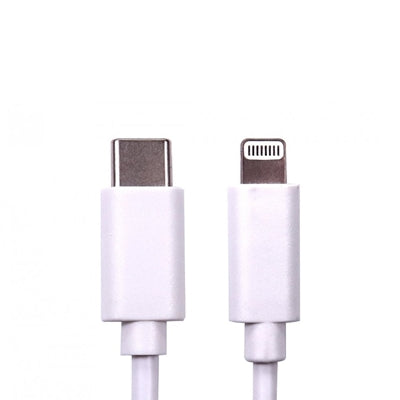 NLMOB-C-LT-2M Data Cable, USB 2.0 Type-C (M) to Apple Lightning (M), 2m, White, MFI Certified, 9V 2.2A Charging Power, White PVC Jacket, OEM Polybag Packaging