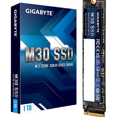 GIGABYTE M30 (GP-GM301TB-G) 1TB, NVMe M.2, PCIe 3.0, Read 3500MB/s, Write 3000MB/s
