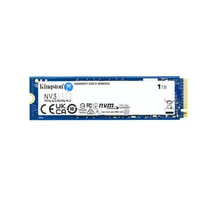 Kingston NV3 (SNV3S/1000G) 1TB NVMe SSD, M.2 Interface, PCIe Gen4, 2280, Read 6000 MB/s, Write4000 MB/s, 3 Year Warranty