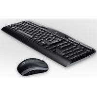 Logitech MK330 Wireless Keyboard and Mouse Combo for Windows, 2.4 GHz Wireless with USB-Receiver, Portable Mouse, Multimedia Keys, Long Battery Life for PC/Laptop, QWERTY UK Layout, Black