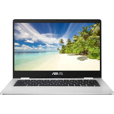 ASUS ChromeBook C423NA, 14 Inch Screen, Intel Celeron N3350, 4GB RAM, 64GB eMMC, Bluetooth, HD Webcam, Chrome OS