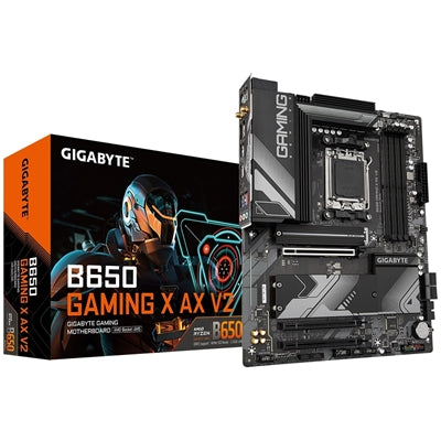 Gigabyte B650 GAMING X AX, AMD Socket AM5, 1x PCIe 4.0 x16, 2x PCIe 3.0 x1, 2x M.2 2280, WiFi 6E, Realtek 2.5GbE LAN, HDMI/DisplayPort