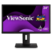 Viewsonic VG2440 24 Inch Full HD Monitor, 60Hz, 5ms, VGA, HDMI, DisplayPort, USB3.2, Speakers, Height Adjust, Pivot, Swivel
