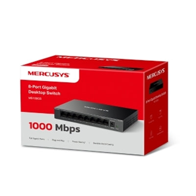 Mercusys MS108GS 8 Port Gigabit Ethernet Network Switch Steel Case