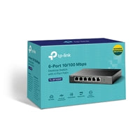 TP-Link TL-SF1006P 6-Port 10/100 Mbps Desktop Switch with 4-Port PoE+ Switch