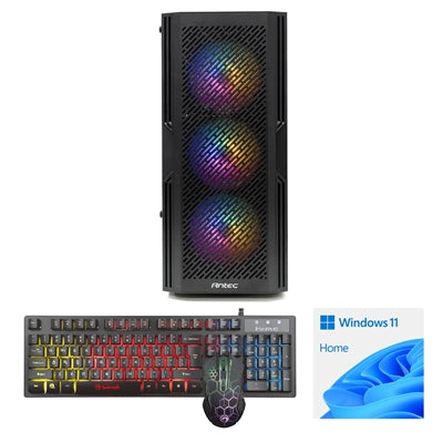 LOGIX Intel i5-10400F 16GB DDR4 RAM, 1TB NVMe, RTX3060, Win 11 home installed + FREE Keyboard & Mouse - Gaming PC