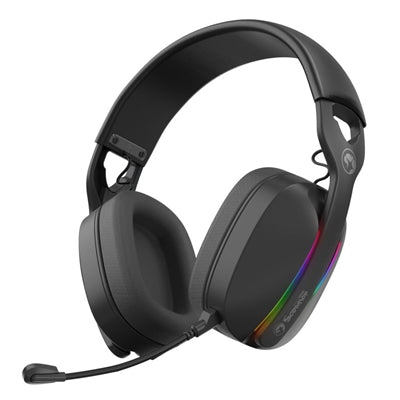 Marvo Scorpion HG9086W Gaming Headphones, Tri-Mode Connection, 2.4GHz Wireless, BT 5.3 or Wired, Sterio Sound, RGB - PC, Android, MAC OS, iOS, PS4, PS5 and Switch Compatible, 40mm Audio Drivers, Omnidirectional Mic