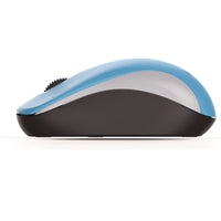 Genius NX-7000 Wireless Mouse, 2.4 GHz with USB Pico Receiver, Adjustable DPI levels up to 1200 DPI, 3 Button with Scroll Wheel, Ambidextrous Design, Blue