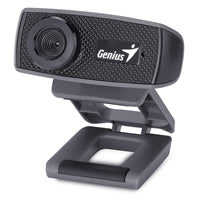Genius FaceCam 1000X HD WebCam V2, 1280x720, True-to-life HD 720p with Built-in Microphone, For Skype, FaceTime, Hangouts, WebEx, USB Connection, Black
