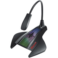 Marvo Scorpion MIC-01 RGB Gaming Microphone, USB Powered For PC or Laptop, Cool RGB Rainbow Lighting, Flexible Mic Boom-Arm, Sturdy Base, Black
