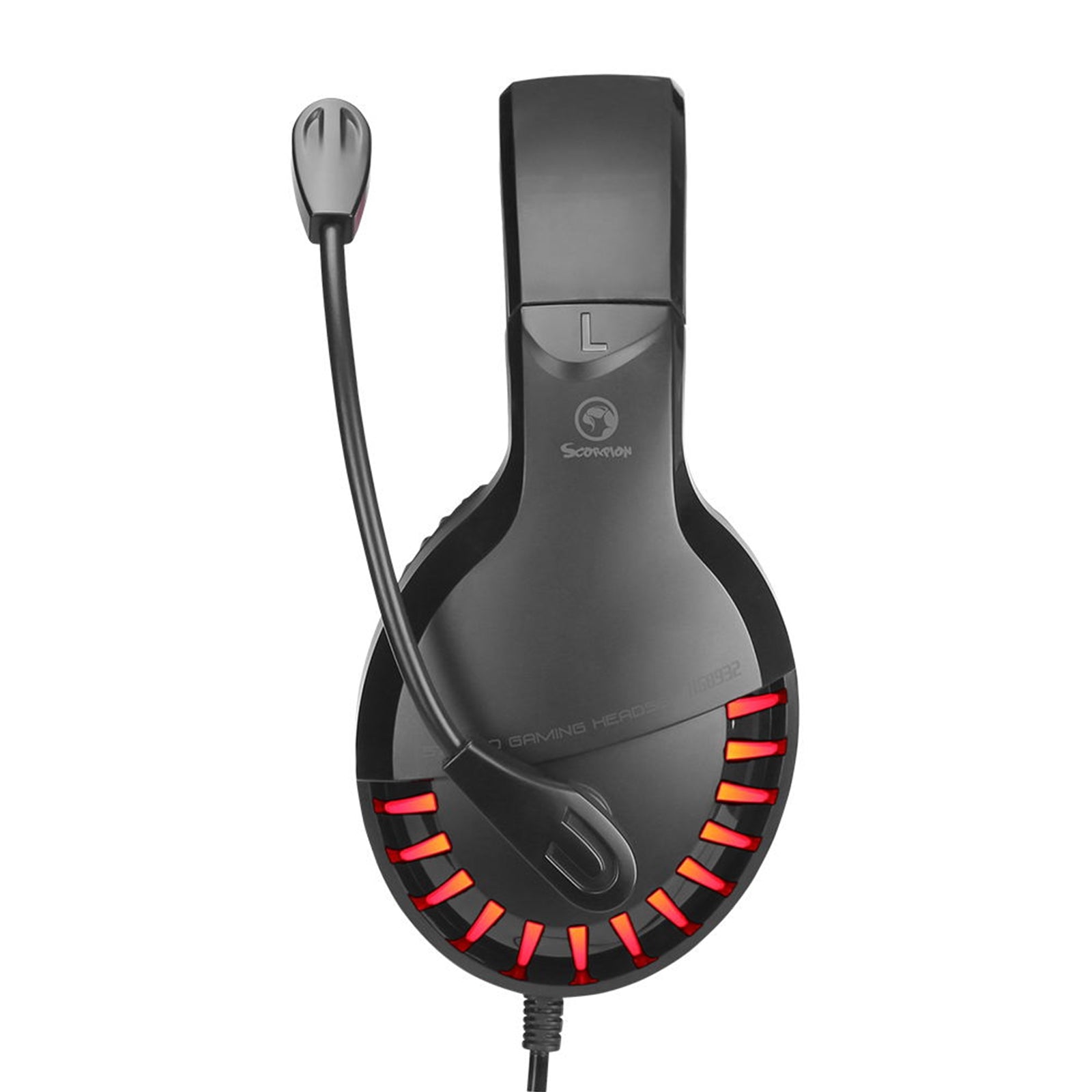 Marvo Scorpion HG8932 Stereo Sound PC Gaming Headset Black/Red