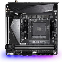 Gigabyte B550I AORUS PRO AX AMD Socket AM4 Mini ITX Dual HDMI/DIsplayPort M.2 RGB USB 3.2 Type-C Motherboard