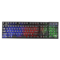 Marvo Scorpion K605 Gaming Keyboard, 3 Colour LED Backlit, USB 2.0, Frameless Design with Multi-Media and Anti-ghosting Keys, UK Layout