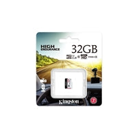 Kingston SDCE/32GB High Endurance micro SD Flash Memory Card, 32GB, Class 10, A1, UHS-I U1, Retail Packed