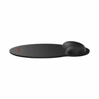 Genius G-WMP100 Ergonomic Mouse Pad with Wrist Rest for Support and Comfort with Anti-Slip Rubber Base, Black