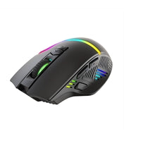 Marvo Scorpion M791W Wireless and Wired Dual Mode Gaming Mouse, Rechargeable, RGB with 7 Lighting Modes, 6 adjustable levels up to 10000 dpi, Gaming Grade Optical Sensor with 8 Buttons, Black
