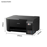 Epson EcoTank ET-2810 C11CJ67401 Inkjet Printer, Colour, Wireless, All-in-One, A4, 5760x1440 DPI