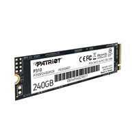 Patriot P310 (P310P240GM28) 240GB M.2 Interface, PCIe Gen3 x4, 2280 Length, Read 1700MB/s, Write 1000MB/s, 3 Year Warranty