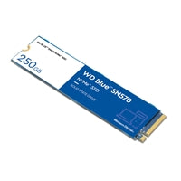 WD Blue SN570 (WDS250G3B0C) 250GB NVMe M.2 Interface, PCIe x3 x4, 2280 Length, Read 3300MB/s, Write 1200MB/s, 5 Year Warranty
