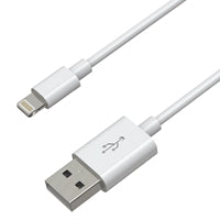 Prevo USB-LIGHTNING-2M Lightning Cable, Apple Lightning (M) to USB 2.0 A (M) 2m, White, MFI Certified, Fast Charging up to 2.1A, Data Sync Rate up to 480Mbps, Superior Design & Performance, Retail Box Packaging