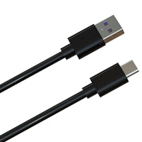 Prevo USBA-USBC-2M Data Cable, USB 2.0 Type-A (M) to USB 2.0 Type-C (M), 2m, Black, Fast Charging up to 2.1A / 5V, Nickel Plated Connectors, Superior Design & Performance, Retail Box Packaging