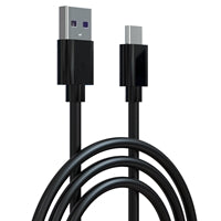 Prevo USBA-USBC-2M Data Cable, USB 2.0 Type-A (M) to USB 2.0 Type-C (M), 2m, Black, Fast Charging up to 2.1A / 5V, Nickel Plated Connectors, Superior Design & Performance, Retail Box Packaging