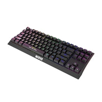 Marvo Scorpion KG953W-UK Wireless Mechanical Gaming Keyboard with Red Switches, 80% TKL Design, Tri-Mode Connection, 2.4GHz Wireless, Bluetooth or Wired, Rainbow Backlight, Anti-ghosting N-Key Rollover