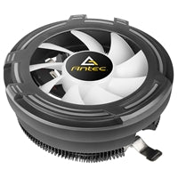 ANTEC T120 Fan CPU Cooler, Universal Socket, 120mm Chromatic Silent RGB Fan, 1500RPM, Massive Black Aluminium Fins for Enhanced Cooling Performance, Designed for Small Form Factor Cases