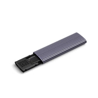 Netac M.2 NVMe/SATA External Enclosure, USB3.1, Aluminum, 10Gbps, USB C to C, USB C to A