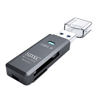 Prevo CR311 USB 3.0 Card Reader, High-speed Memory Card Adapter Supports SD/Micro SD/TF/SDHC/SDXC/MMC, Compatible with Windows, OS, Black