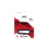 Kingston NV2 (SNV2S/250G) 250GB NVMe M.2 Interface, PCIe 2280 SSD, Read 3000 MB/s, Write 1300 MB/s, 3 Year Warranty