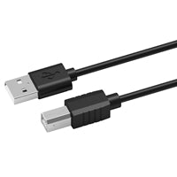 Prevo USBA-USBB-2M USB Printer Cable, USB 2.0 Type-A (M) to USB 2.0 Type-B (M), 2m, Black, 480Mbps Transmission Rate, Suitable for Printers & Scanners, Retail Box Packaging