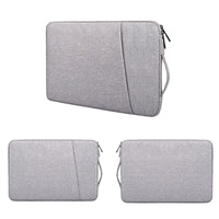 Prevo 15.6 Inch Laptop Sleeve, Side Pocket, Cushioned Lining, Light Grey
