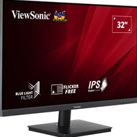 Viewsonic VA3209-2K-MHD 32 Inch Monitor, 75Hz, 4ms, HDMI, HD, Built-In Speakers