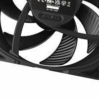be quiet! Silent Wings Pro 4 PWM Black Fan, 140mm, 2400RPM, 4-Pin PWM Fan Connector, Black Frame, Black Blades, Optimized Fan Blades for the Highest Performance for Radiators & Heat Sinks, 3 Mounting Options, 3 Speed Switch