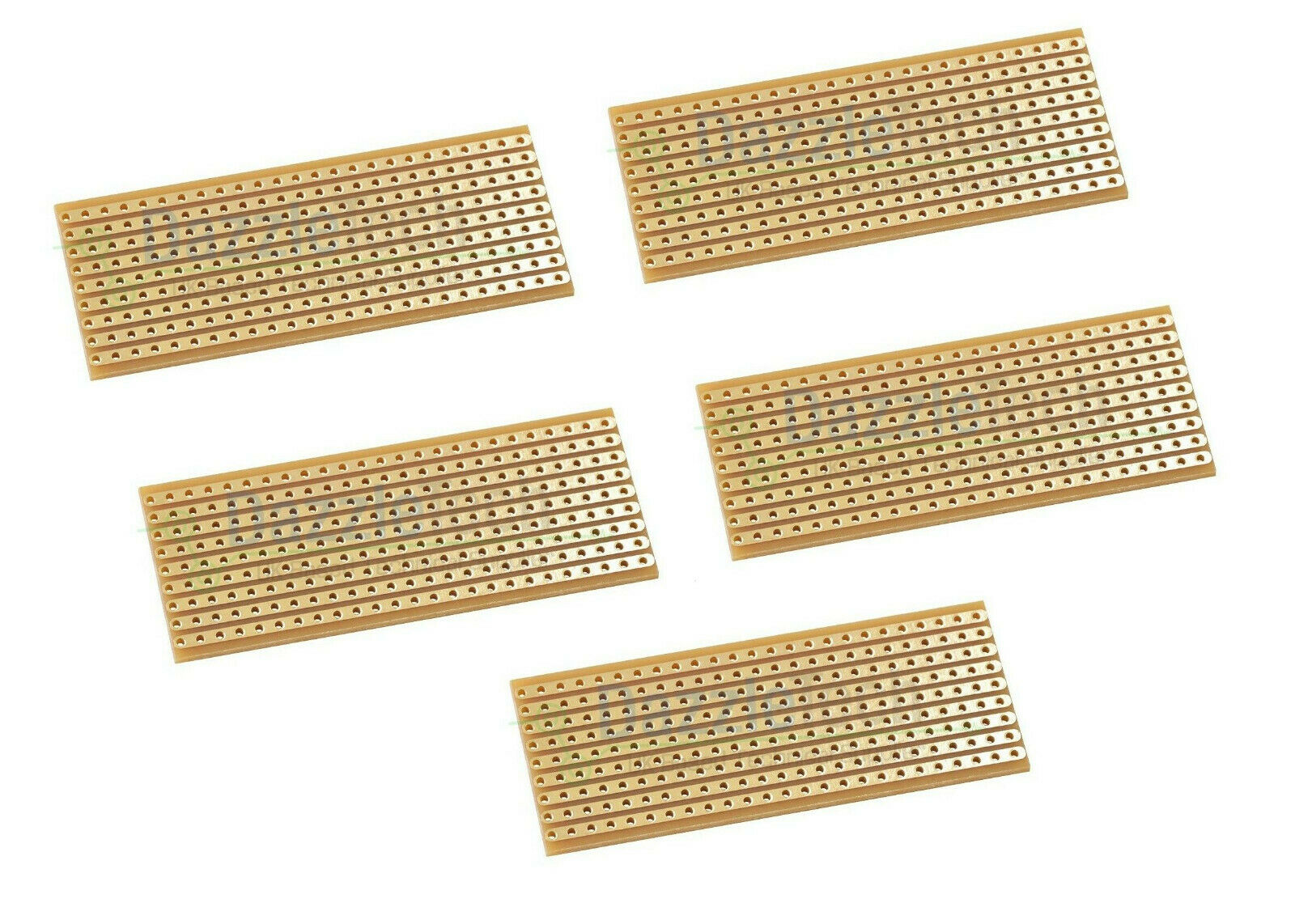 5 x Copper stripboard 25x64mm prototyping solder veroboard