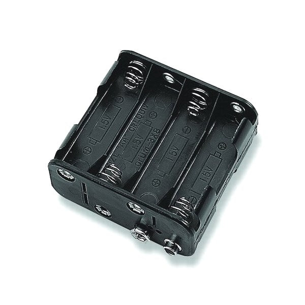 8 x AA Cell Battery Holder With PP3 Snap Terminals pack of 2
