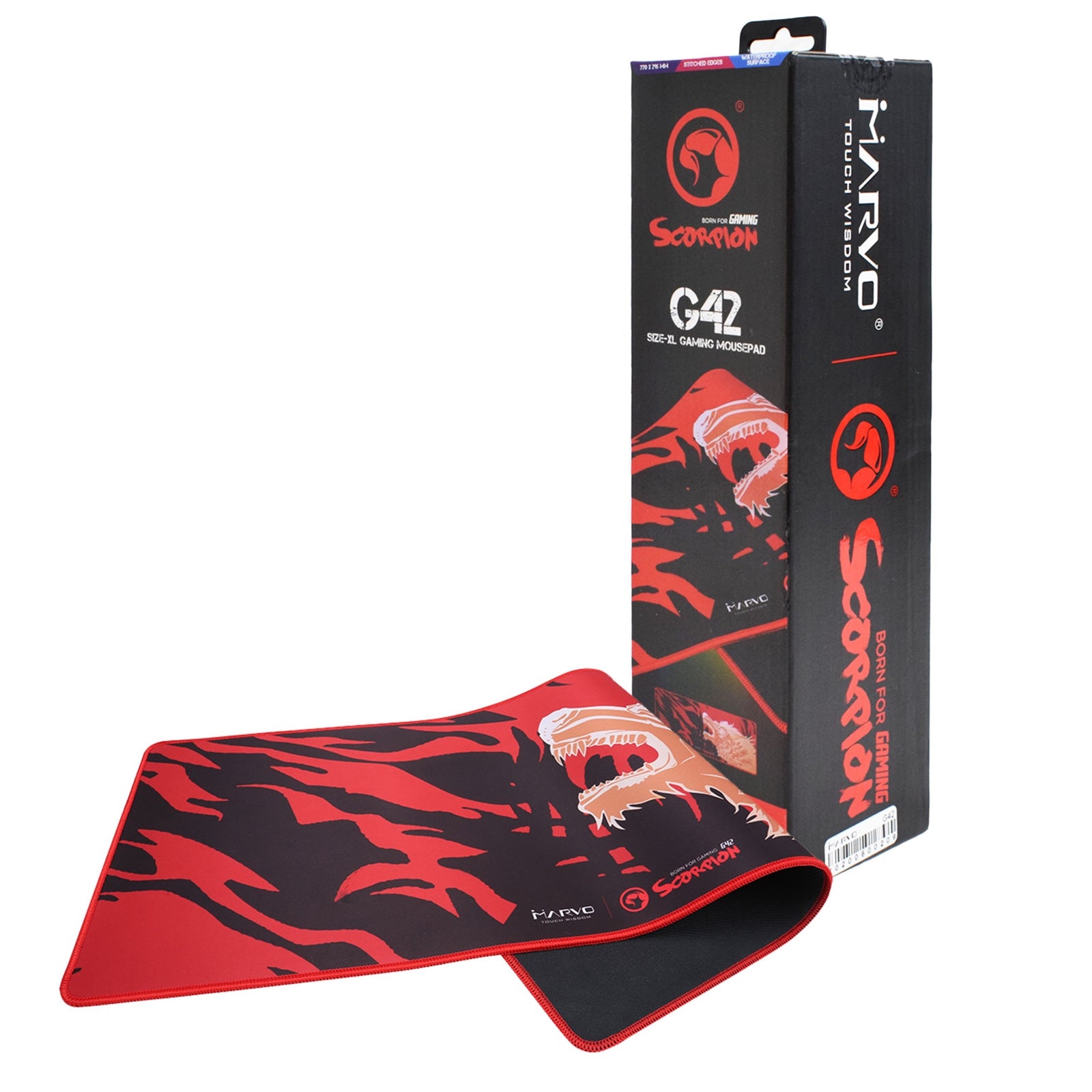Marvo G42 XL Gaming Red Mouse Surface 770mm x 295mm x 3mm