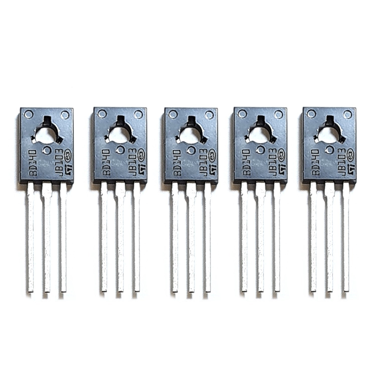 BD140 PNP Branded ST Audio Power Transistors 3A SOT32 Pack of 5