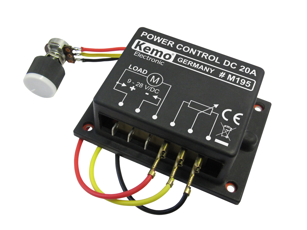 Kemo M195 PWM Power control 9 - 28 V/DC, max. 20 A module