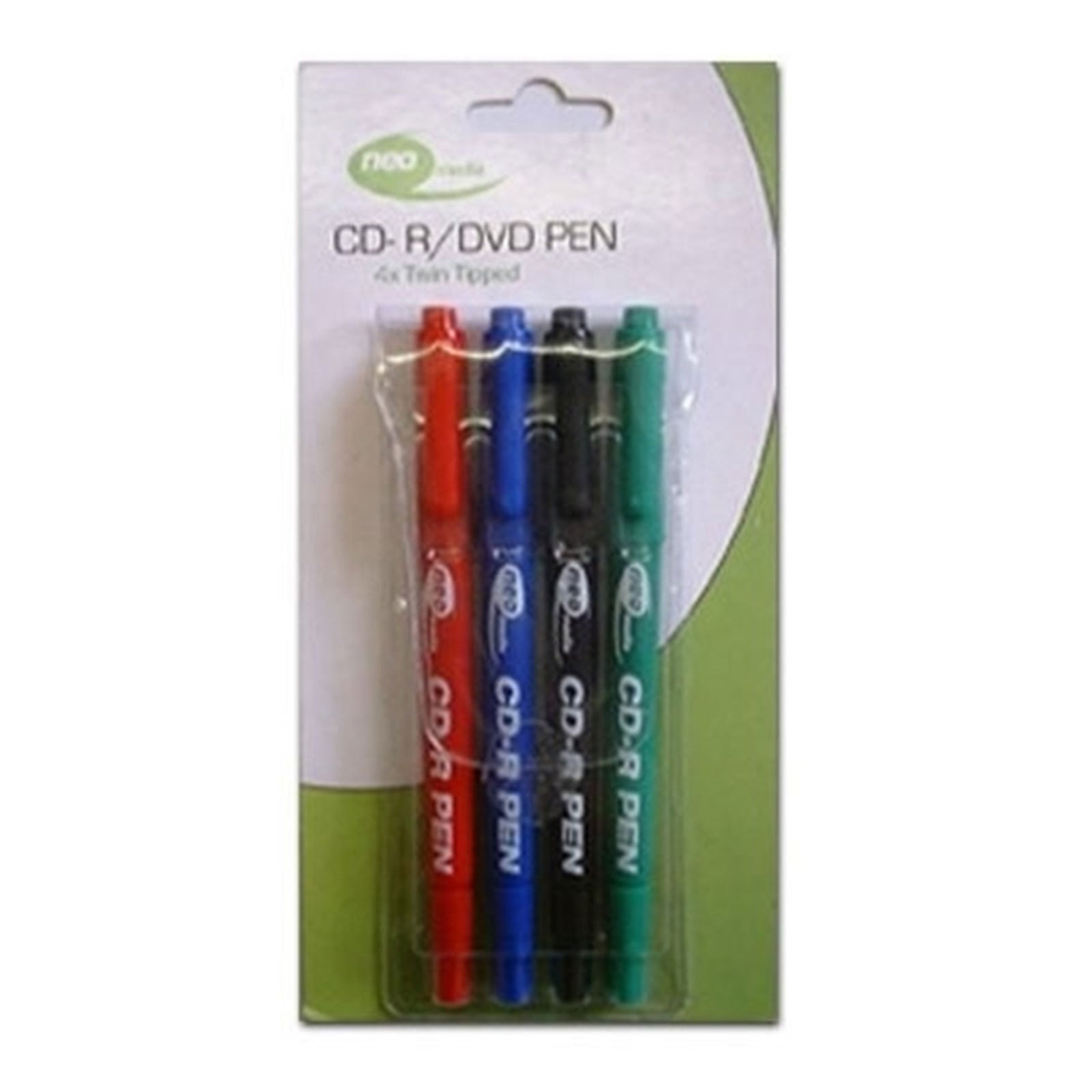 Media Twin Tipped CD/DVD Marker Pens 4 Pack