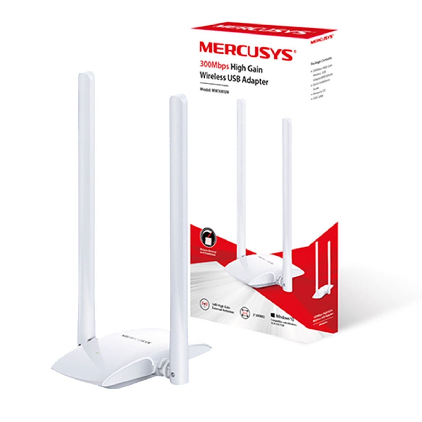 Mercusys MW300UH N300 High Gain Wireless USB Adapter