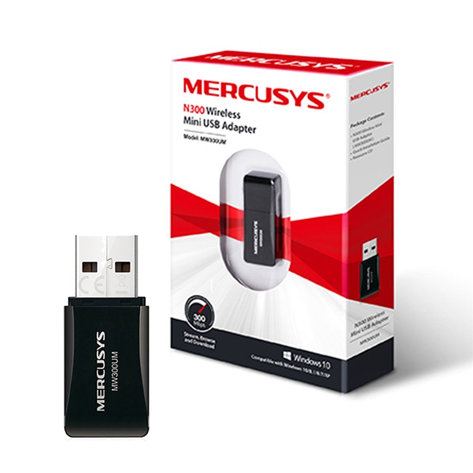Mercusys MW300UM N300 300Mbps Wireless Mini USB Adapter