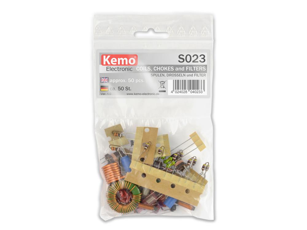 Coils Inductors filters Kemo S023 approx 50 Pieces Assorted values and styles