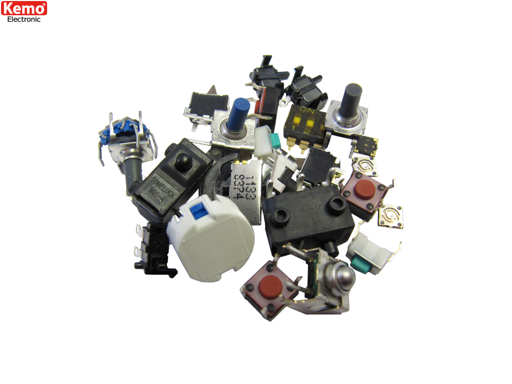 Micro Switches and Buttons Kemo S104 Assorted Mixed Values 30pc